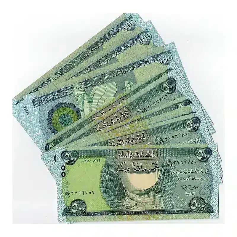 Iraqi Dinar 500 UNC Banknote Lot | 5 Notes Pick 98