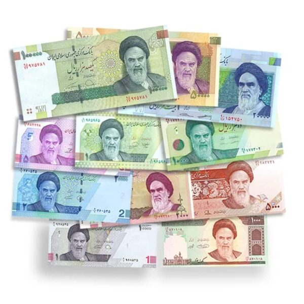 Iranian Rial Khomeini Portrait UNC Banknote Set | 11 Notes 1992-2022