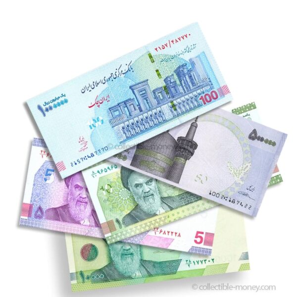 Iranian Rial Toman UNC Banknote Set | Complete 2021