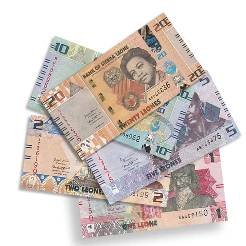 Sierra Leonean Leone UNC Banknote Set | 5 Notes 2022