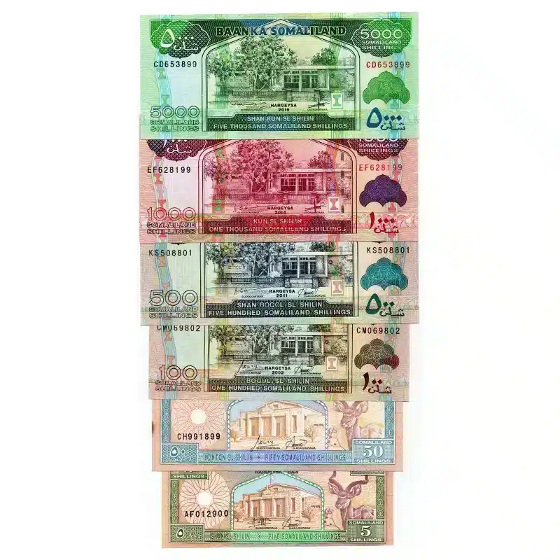 Somaliland Shilling UNC Banknote Set | Complete Collection