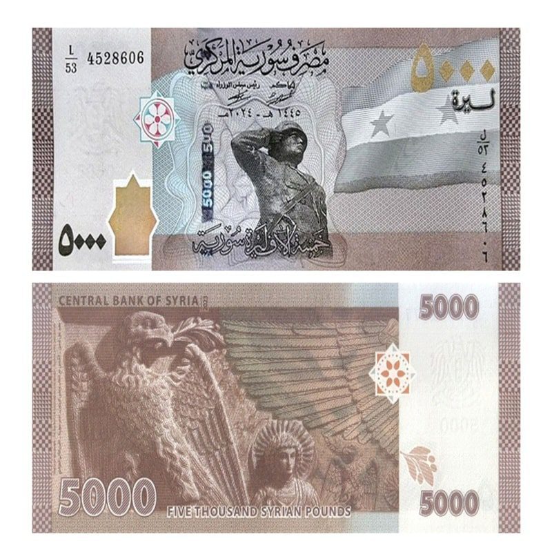 Syrian Pound 5000 UNC Banknote | Single