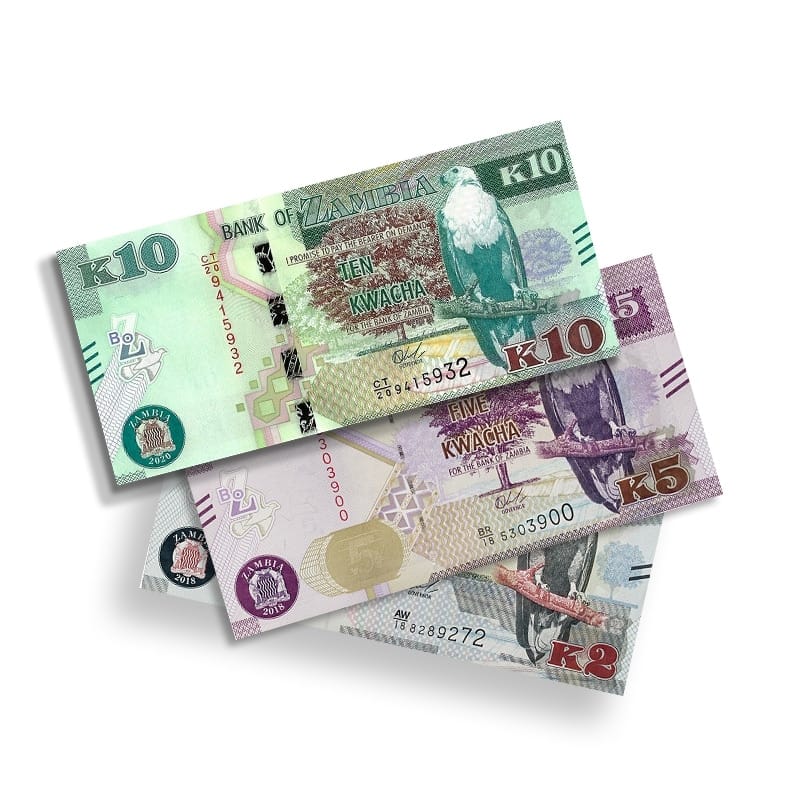 Zambian Kwacha UNC Banknote Set | 3 Notes 2022
